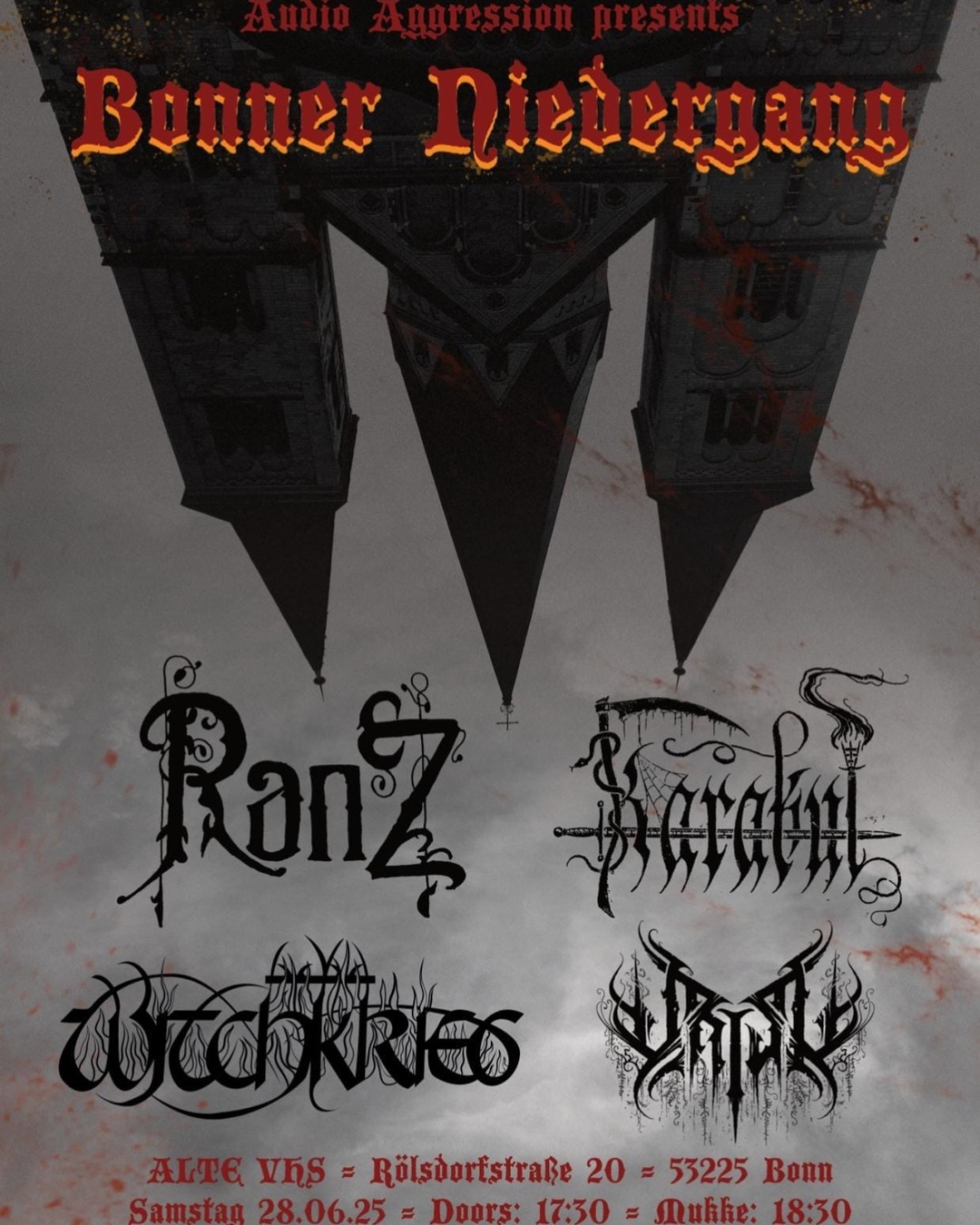 Bonner Niedergang w/Ranz, Karakul, WitchkriegFlyer